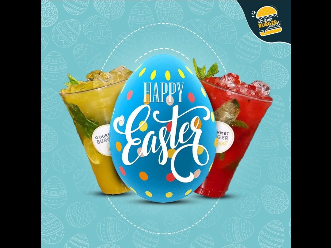Hop into Gourmet Burger this Easter and enjoy our limited-time Easter Burger and refreshing mojitos, with a 15% discount for walk-in customers.